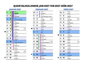 Quartalskalender